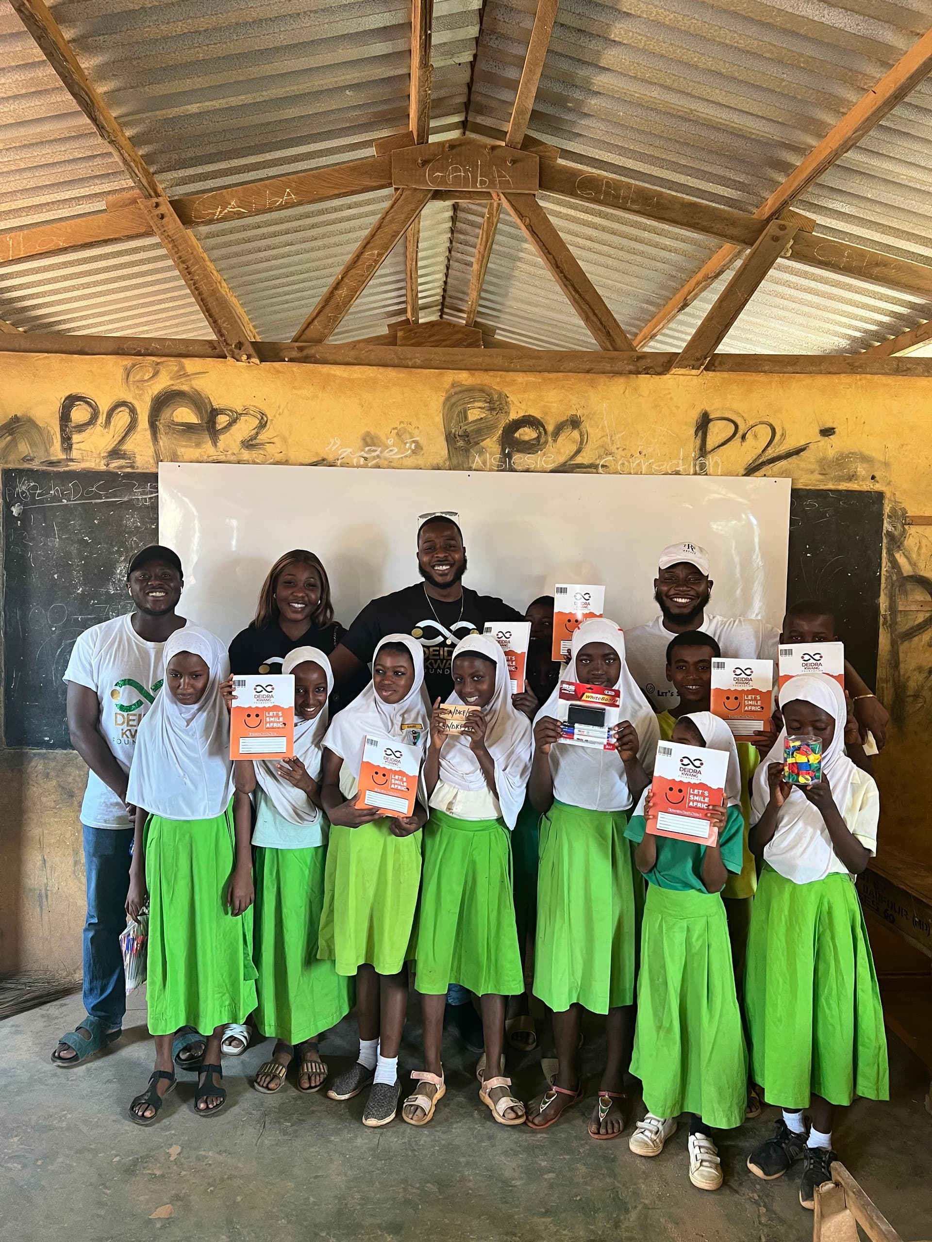 Donated stuff to orphanage